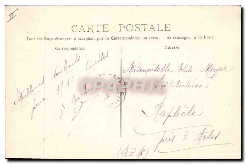 Les Baux — Vista Geral — Fototipia. E. Lacoue — Marselha - Verso
