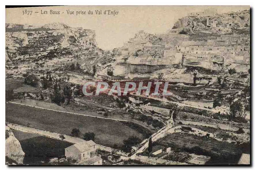 Les Baux - Vista tirada do Vale do Inferno — Fototipia n°3877 - Frente