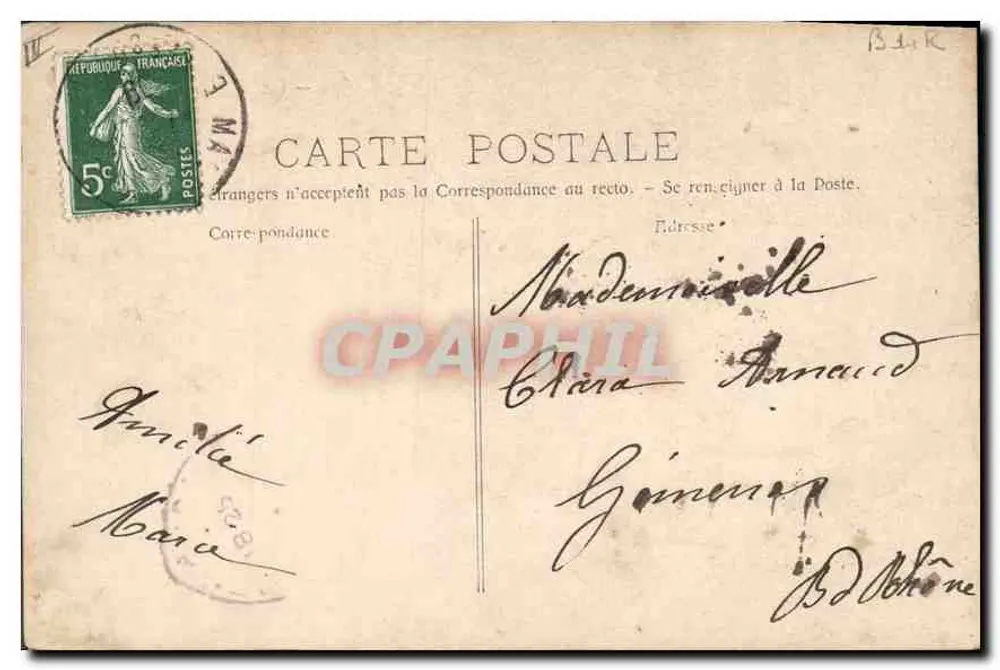 Les Baux - Na estrada — Autotipia E. Lacour - Marselha, n°3876 - Verso