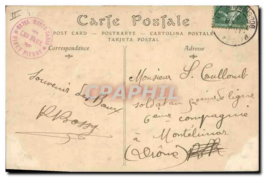 Les Baux — Vue générale prise de la Pointe du Sud — ND Pbot. - Verso
