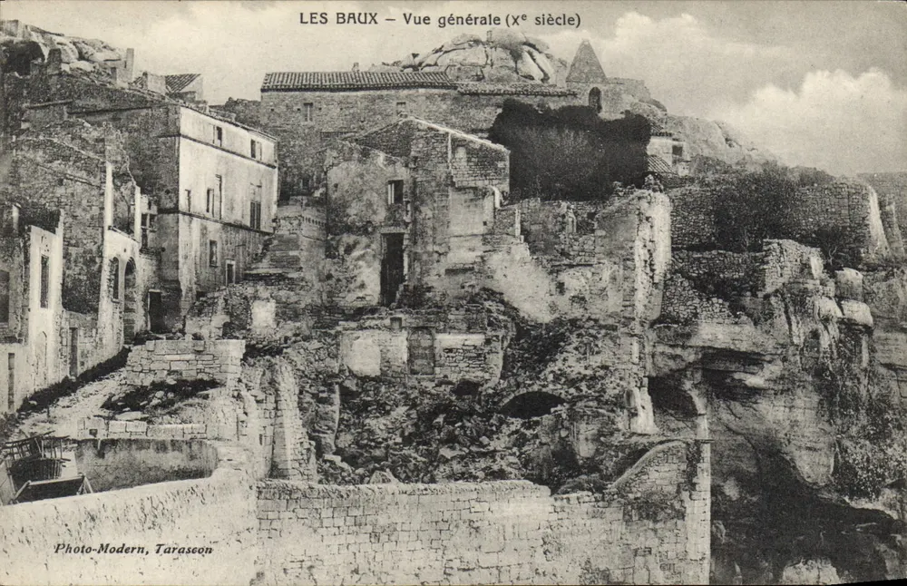 Les Baux — Vista geral (Xe século) - Frente