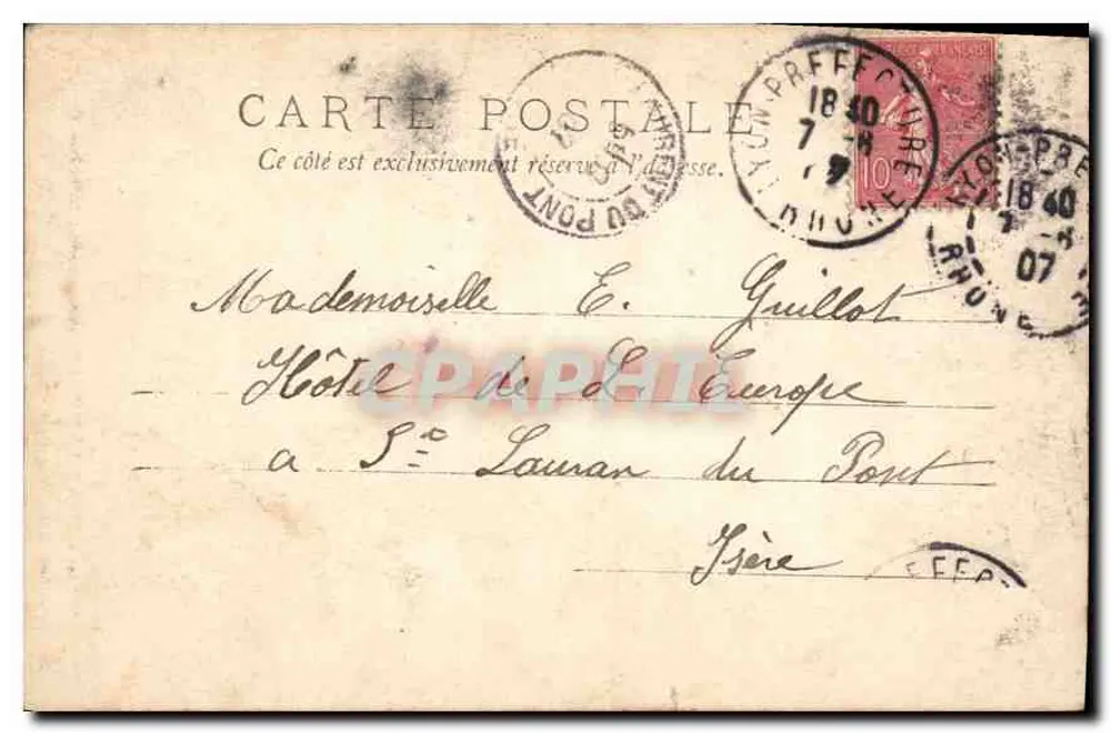 Saint-Rémy — Roman Mausoleum (east side) — Editions J. Brun & Cie, Carpentras - Back