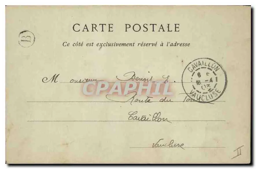 Les Baux — Die Römische Straße und der Waffenraum — Collections ND. Phot - Rückseite