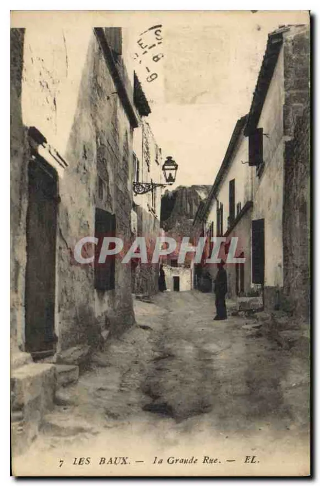Les Baux — a Grande Rue — EL. - Frente