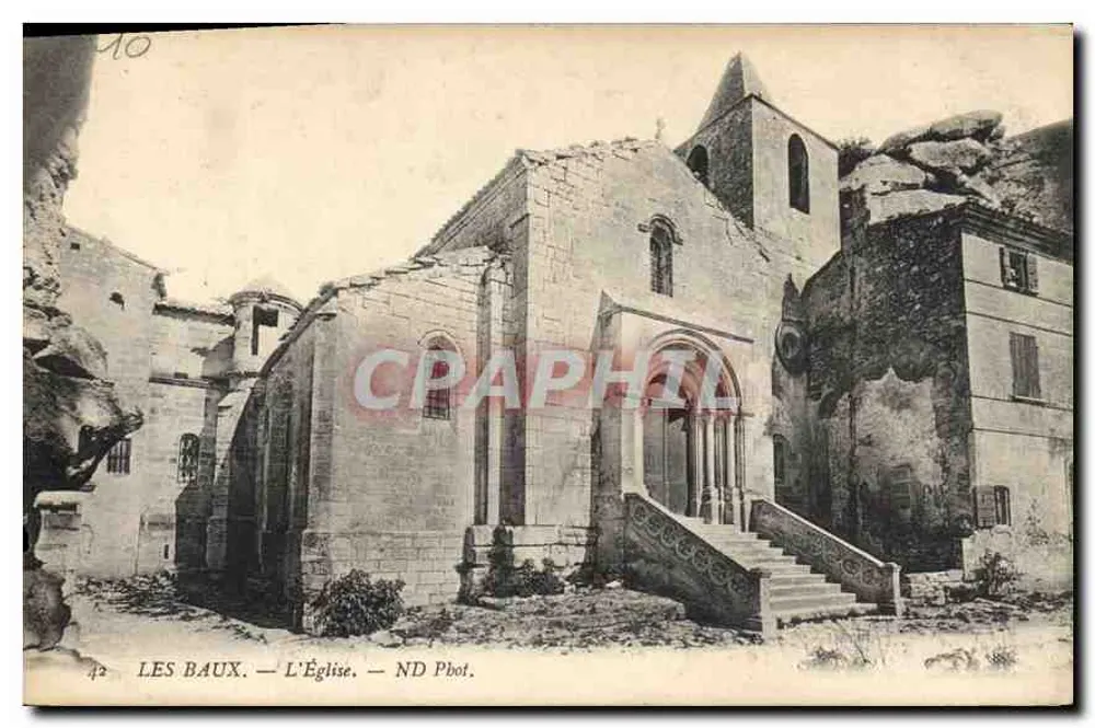 Les Baux — La Iglesia — ND Phot. - Anverso