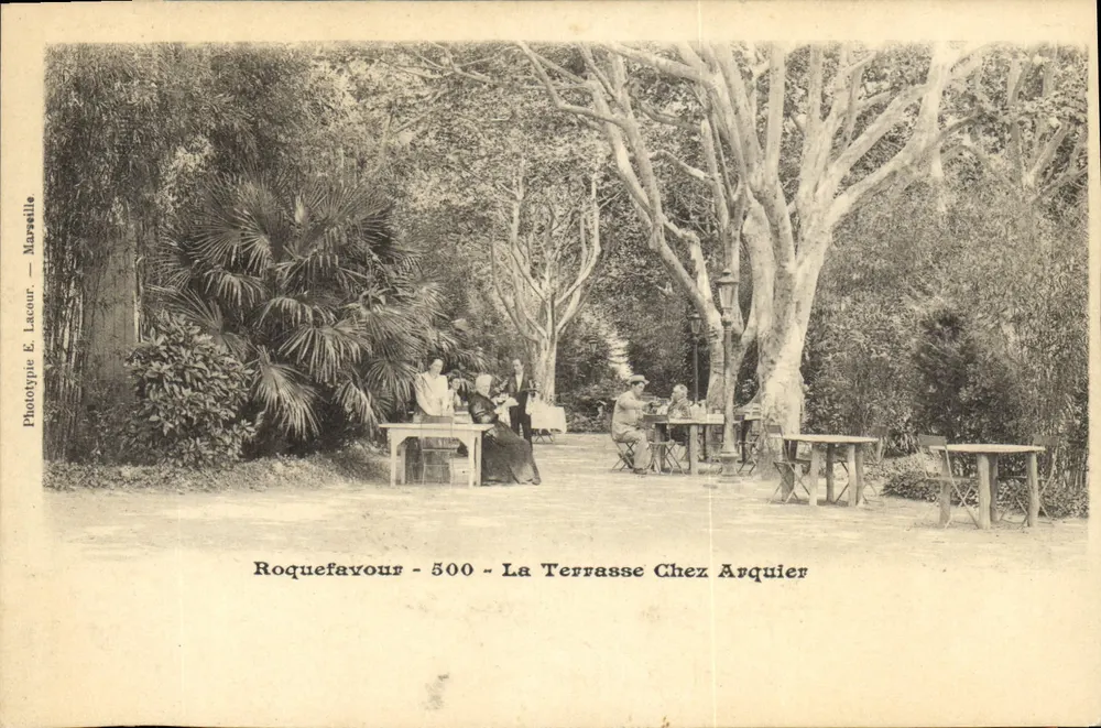 Roquefeuille - 500 - A Terrasse Chez Arquier — Fototipo E. Lacour, Marselha - Frente