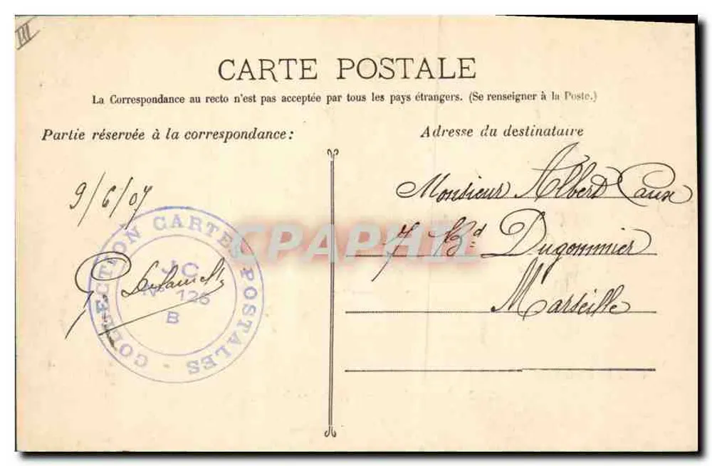 Roquefaivre - As margens do Arco — Guende fot Marseille — n° 172 - Verso