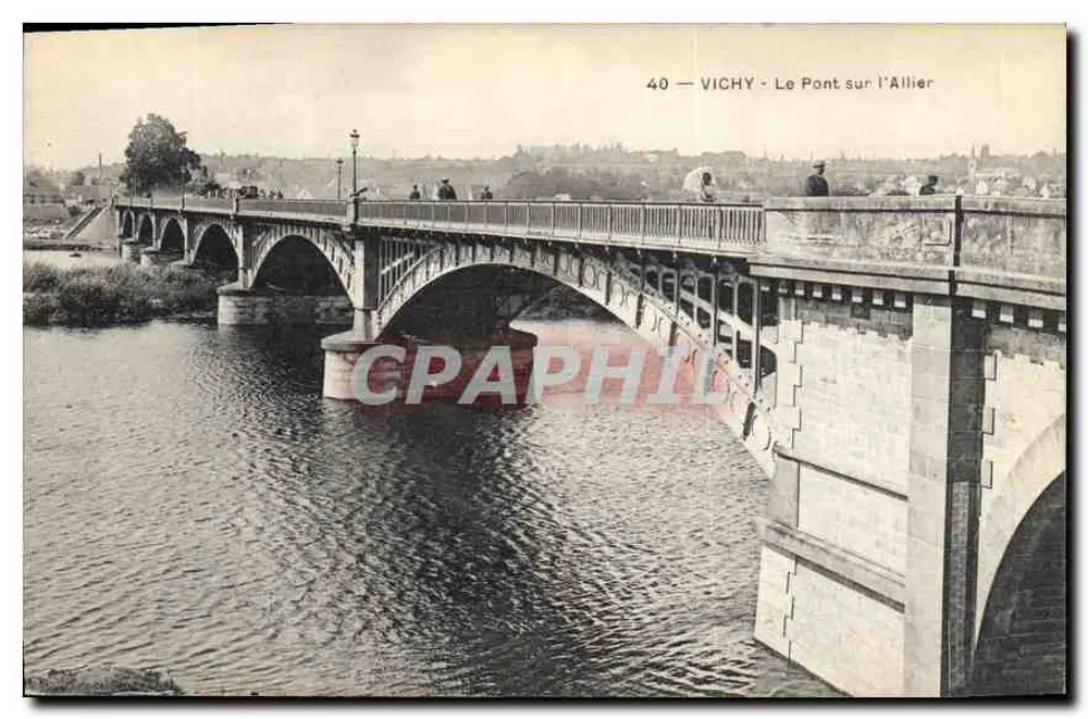 Vichy — De Brug over de Allier — onbekende uitgever, n° 40 - Voorkant