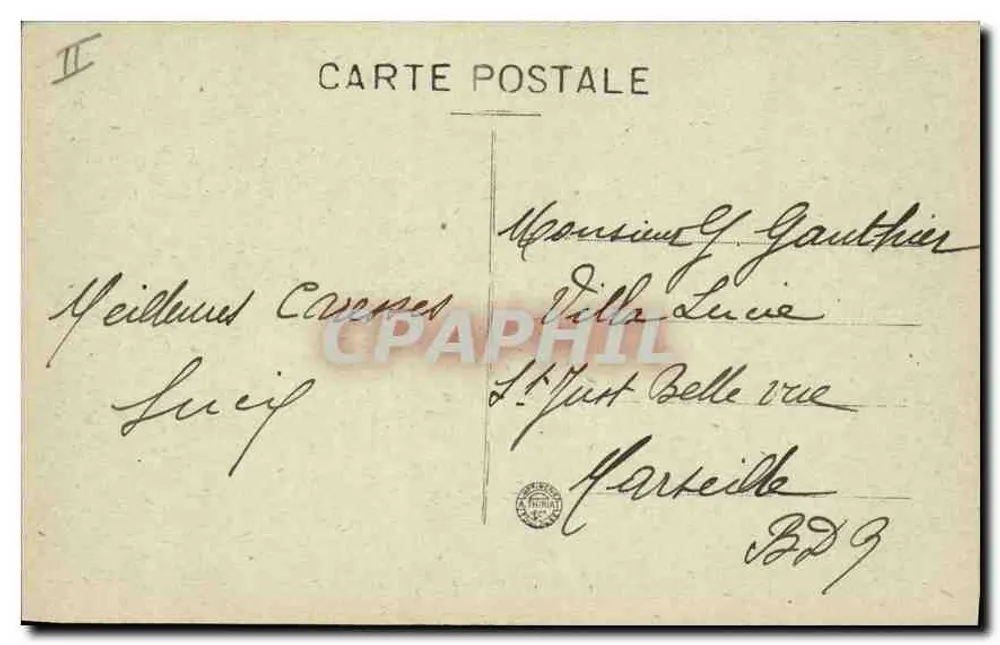 Vichy — Hotel de l'Helder — n° 1503 - Verso