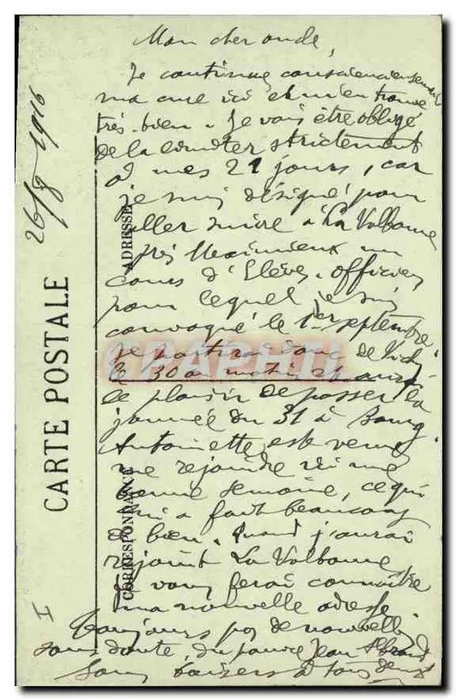 Vichy — Promenade am Ufer der Allier — LL. N° 165 - Rückseite