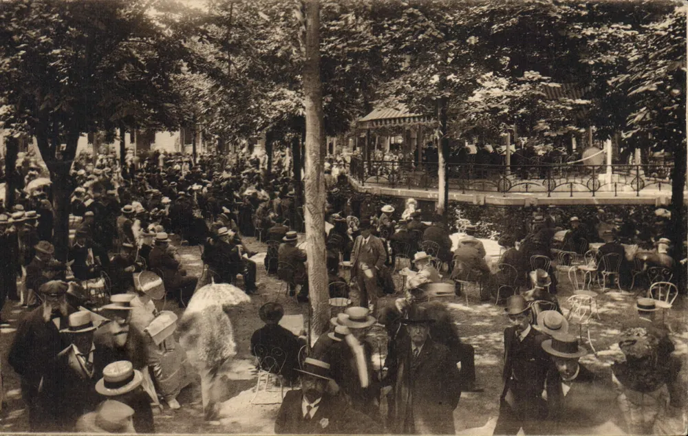 Vichy — Musik im Krankengarten — Luxus-Karteikarte - Vorderseite
