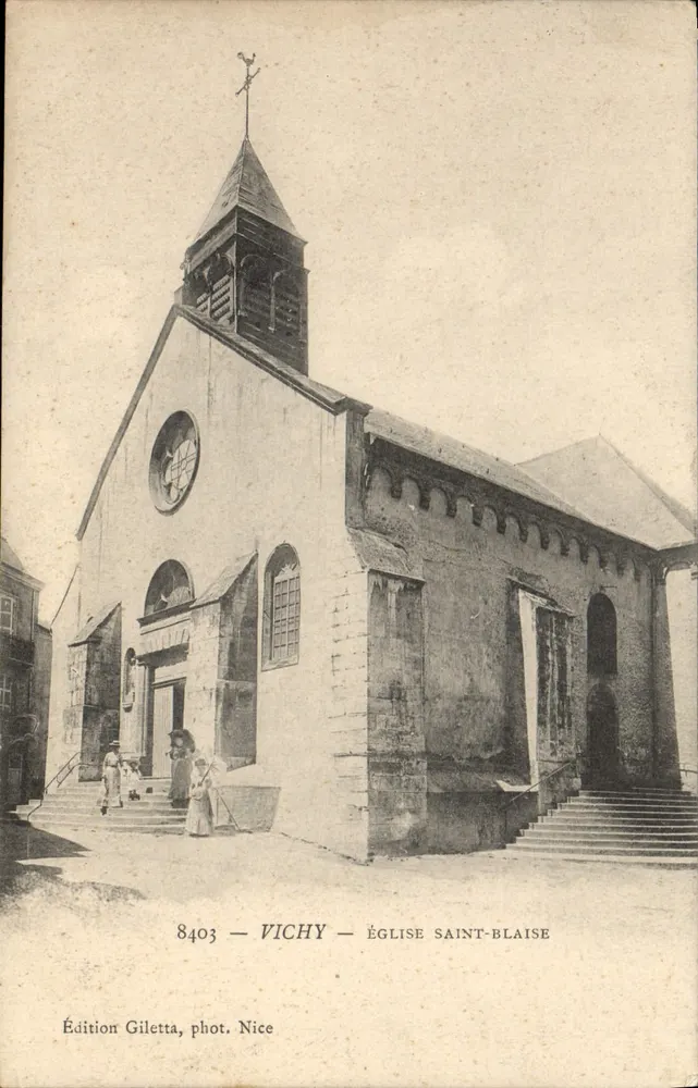 Vichy — Katedra św. Blasza — Wydawnictwo Giletta, fot. Nice, n° 8403 - Awers