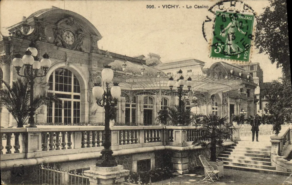 Vichy - O Casino — editor Vichy, n° 596 - Frente