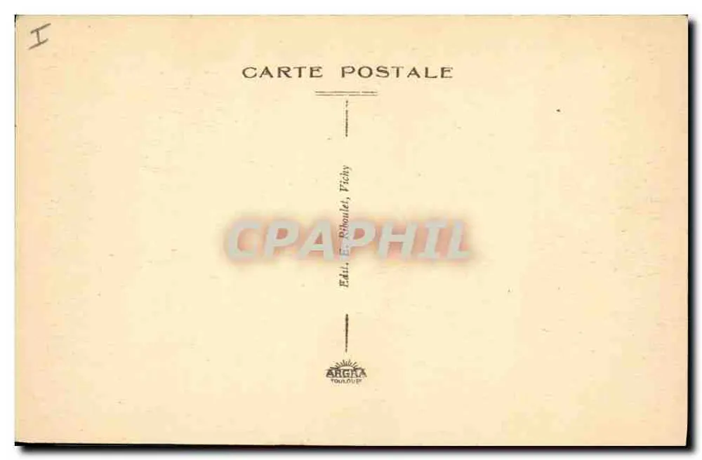 Vichy — Promenade — Les Galeries couvertes et une Peigola - Verso