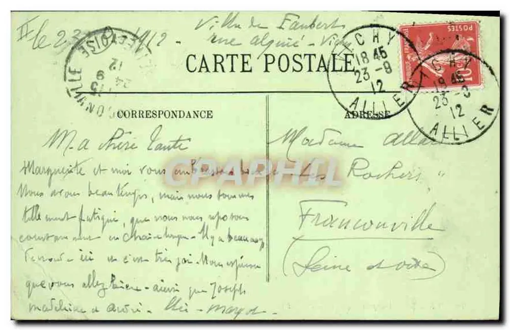 Vichy — Widok z parku — LL. - Rewers