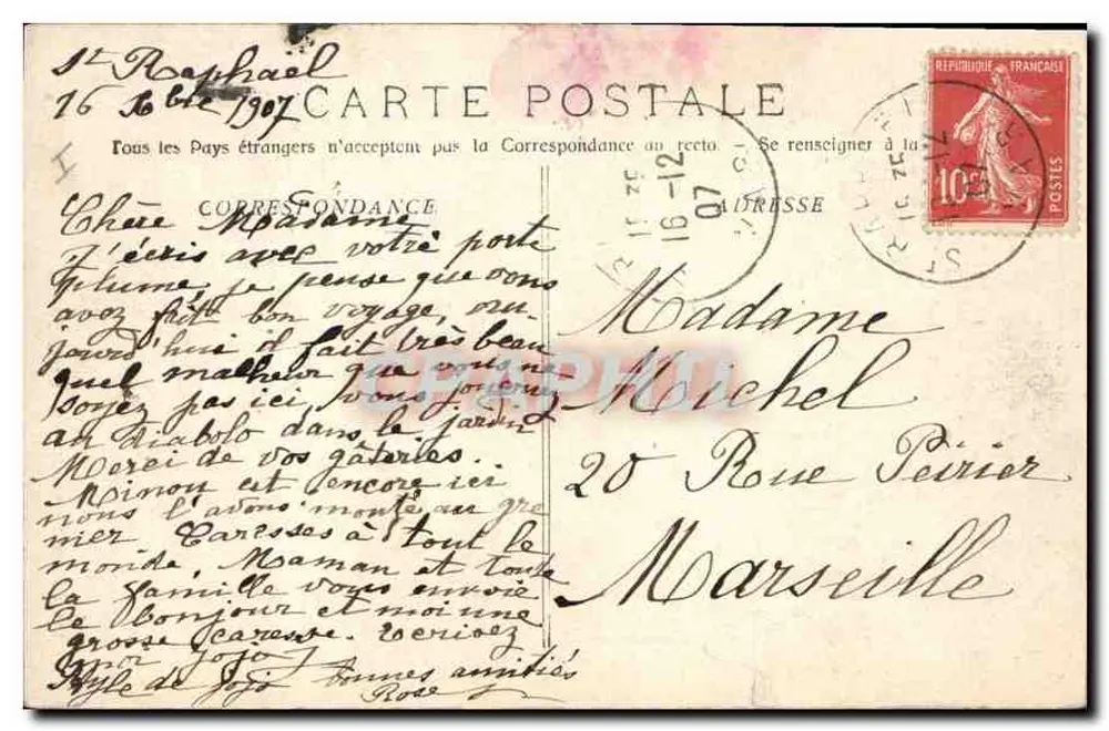 Estérel (M.-M) - Ravin do Malinfernent — P. L. Mallian lib., Cannes, n°439 - Verso