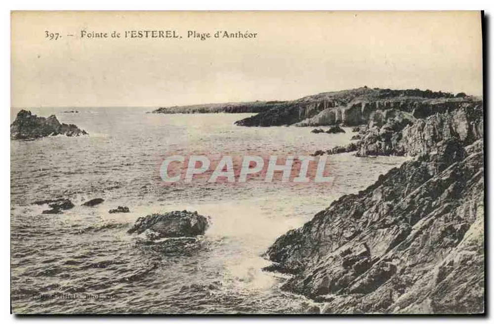 Ponta do Esterel, Praia de Anthéor — n° 397 — fotografia de L. Artiglia - Frente
