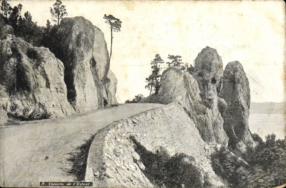 Corniche do Estérel — vista panorâmica — editor não identificado, n° 9 - Frente