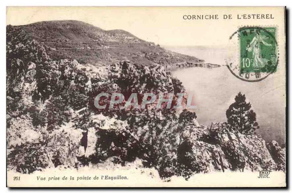 Corniche de l'Esterel — Vista tirada da ponta de l'Esquillon — J.P. Fotografia — n° 251 - Frente