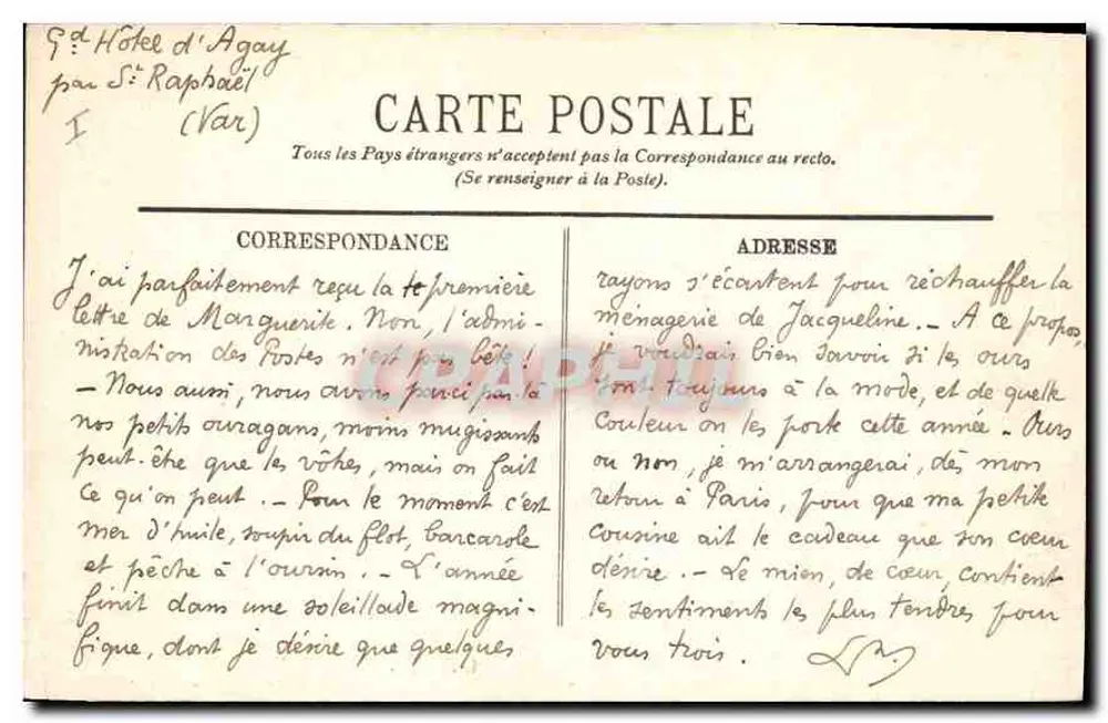 L'ESTÉREL — Obélisque do Malinfernet — A. Bandierl — Saint-Raphaël - Verso