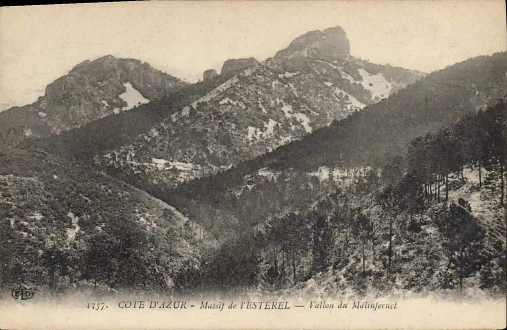 Massief van de Esterel — Vallon van Malinfernet — Uitgever E.P.D. n°1337 - Voorkant