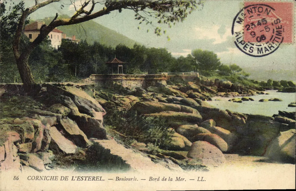Corniche do Esterel — Boulouris — Bord de la Mer — LL. — Editor LL, n°86 - Frente