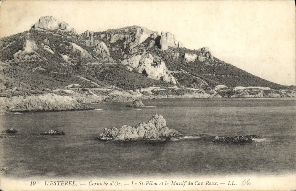 L'ESTEREL — Corniche d'Or — Le St-Pilon e o Massif do Cap Roux — LL. 06 - Frente