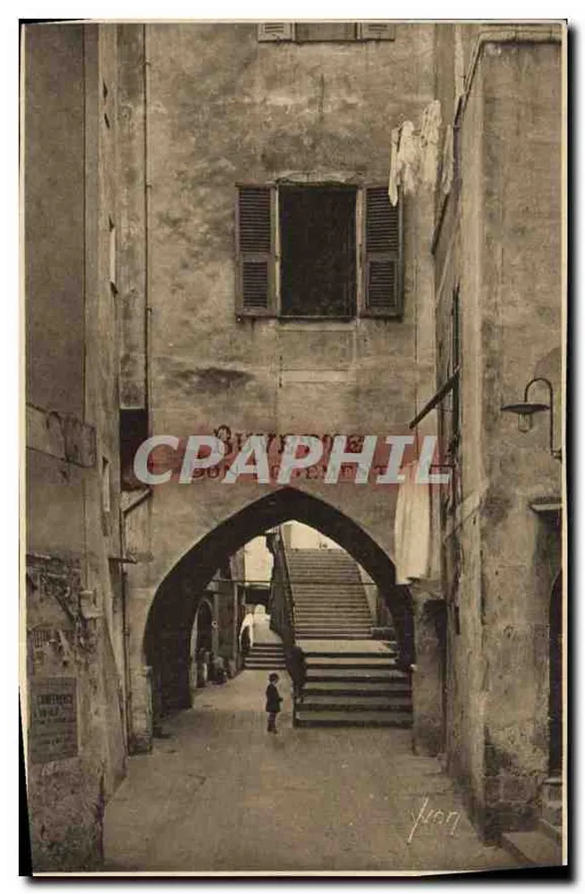 Villefranche-sur-Mer — Straße Baron de Brés — Kunstausgabe Yvon - Vorderseite