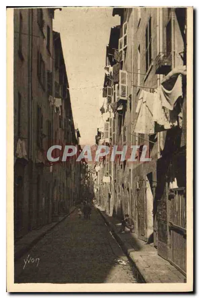 Toulon — Rue du vieux quartier — Les Éditions d'Art Yvon, Paris - Recto