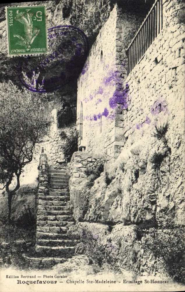 Roquefavour — Kaplica św. Małgorzaty — Klasztor św. Honorata — Wydawnictwo Bertrand, Fotografia Garnier - Awers