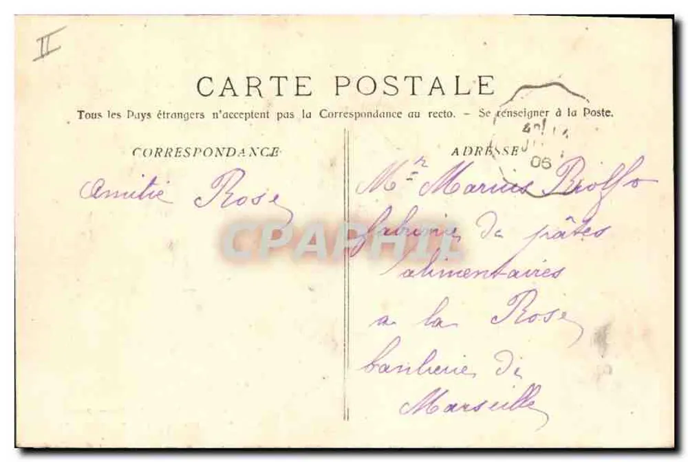 Roquefavour — De oevers van de Arc — Fototypie E. Lacour - Marseille - Achterkant