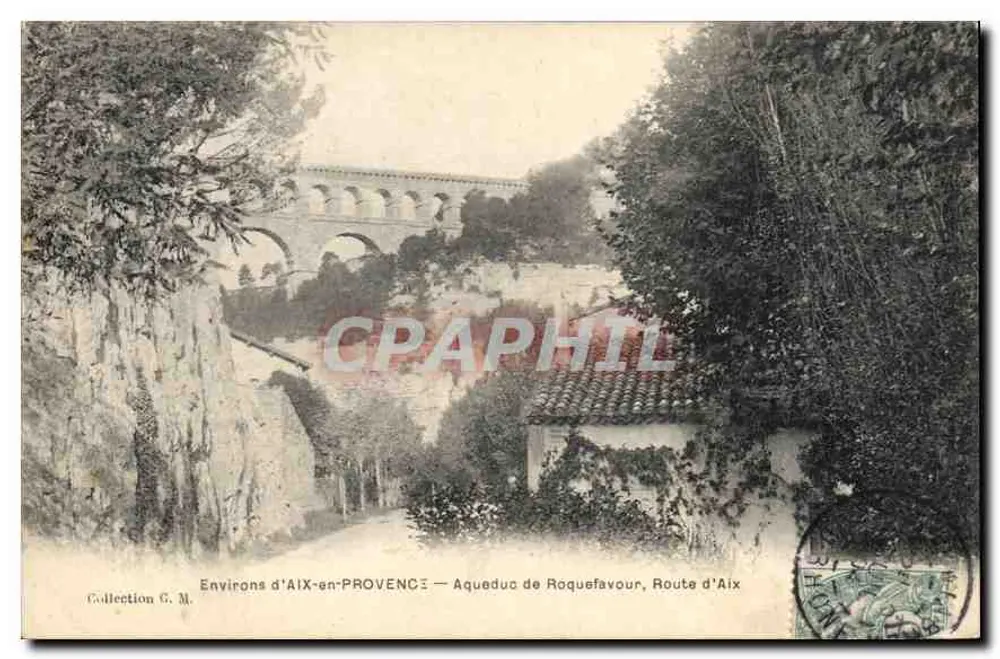 Environs d'AIX-en-PROVENCE — Aqueduc de Roquefavour, Route d'Aix - Frente
