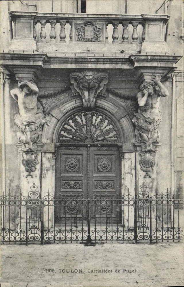 Toulon — Porta das Carriatides de Puge — Atelier de Fotografia Quend, Marselha - Frente