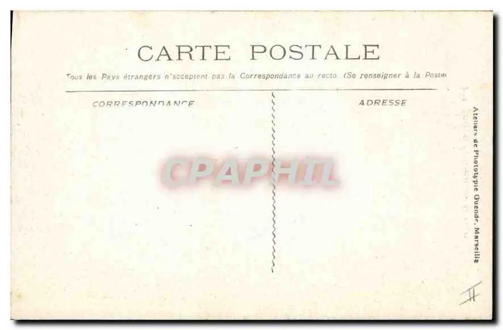 Toulon — Porta das Carriatides de Puge — Atelier de Fotografia Quend, Marselha - Verso