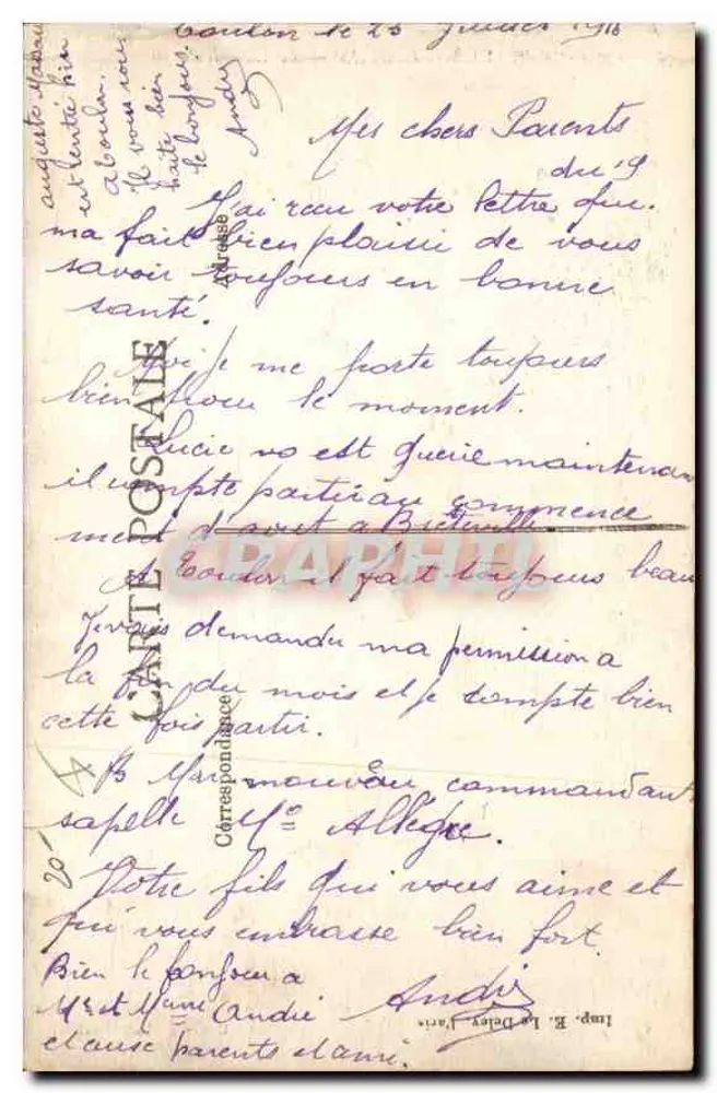 TOULON — A Catedral — Aubert, Plaza, Coteau, Toulon - Verso