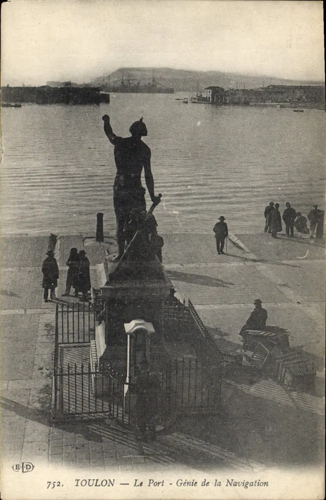 Toulon — O Porto — Gênio da Navegação — Editor E.D., n° 752 - Frente
