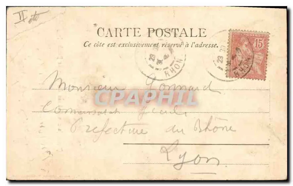 Moulin (Allier), le — Prison (ancien Château des Ducs de Bourbon) — Éditeur : Moulins (Allier), n° 22884 - Verso