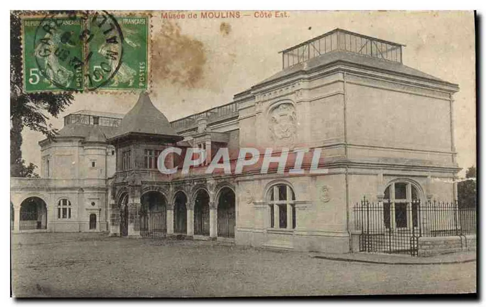 Museu de MOULINS — Lado Leste. — Editor não identificado, número de série não visível - Frente