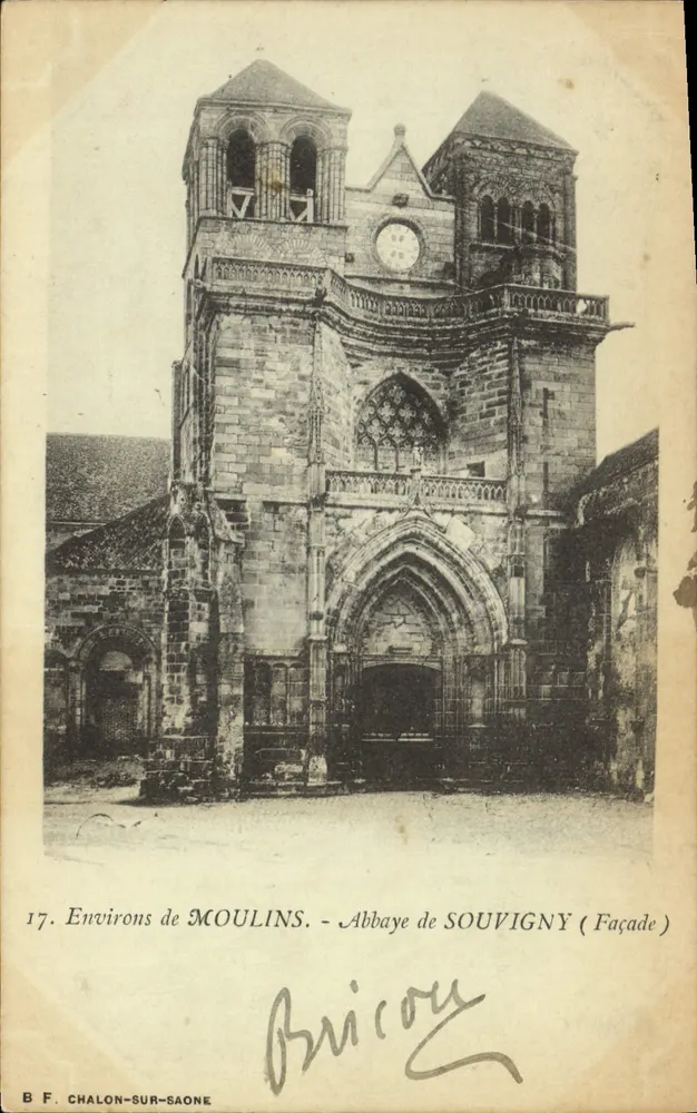 Abdij van Souvigny — Gezicht — B F. Chalon-sur-Saône, n°17 - Voorkant