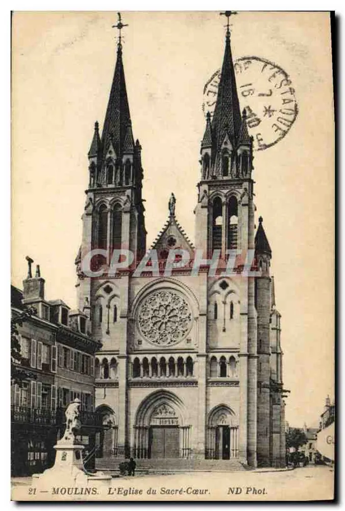 Moulins — L'Église du Sacré-Cœur — ND Phot. - Recto