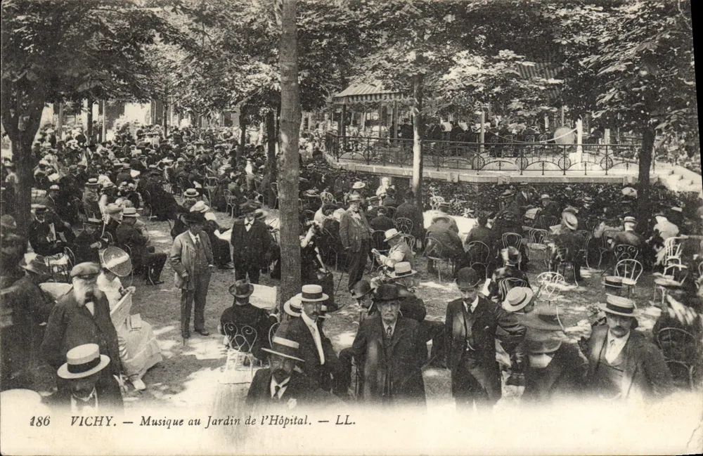 Vichy — Musik im Hospitalgarten — LL. n° 186 - Vorderseite