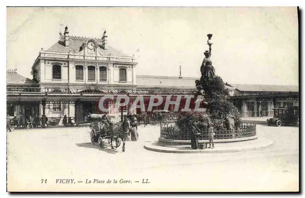 Vichy — La Place de la Gare — LL. n°71 - Recto