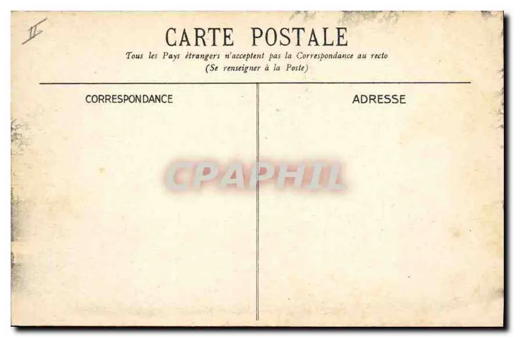 Vichy — Hôpital Militaire — éditeur inconnu, n° 12 - Verso