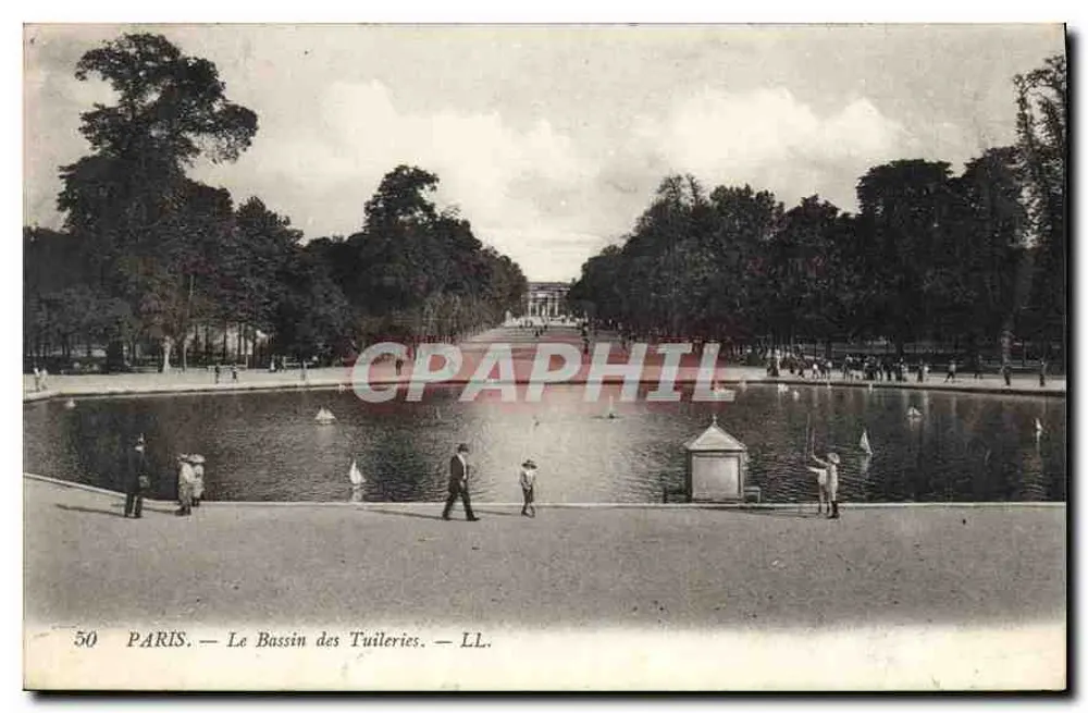 PARIS — O Bassin das Tuileries — LL. — n°50 - Frente