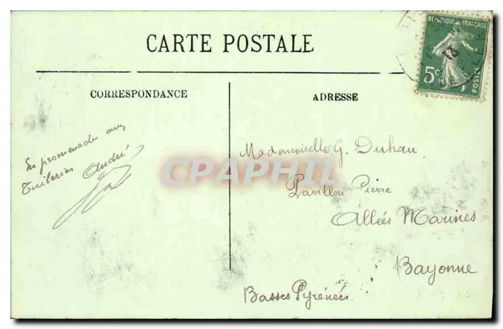 PARIS — O Bassin das Tuileries — LL. — n°50 - Verso