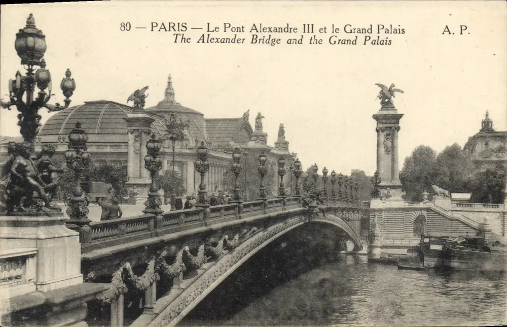 Paryż — Most Alexandre III i Wielki Pałac — A.P. - Awers