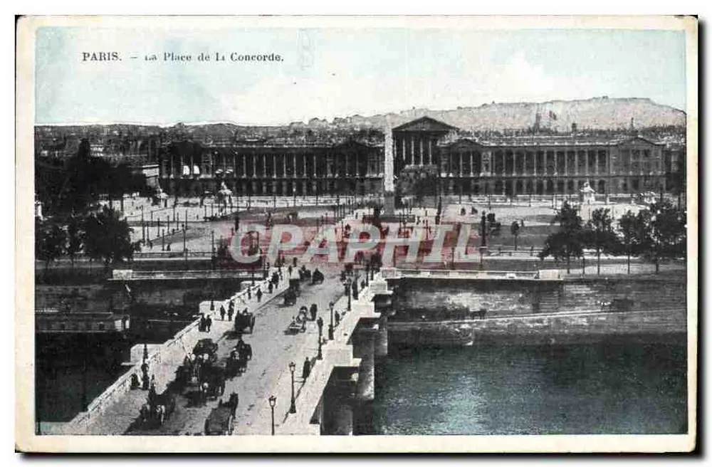 Paris — A Praça da Concórdia — J.C. Paris - Frente