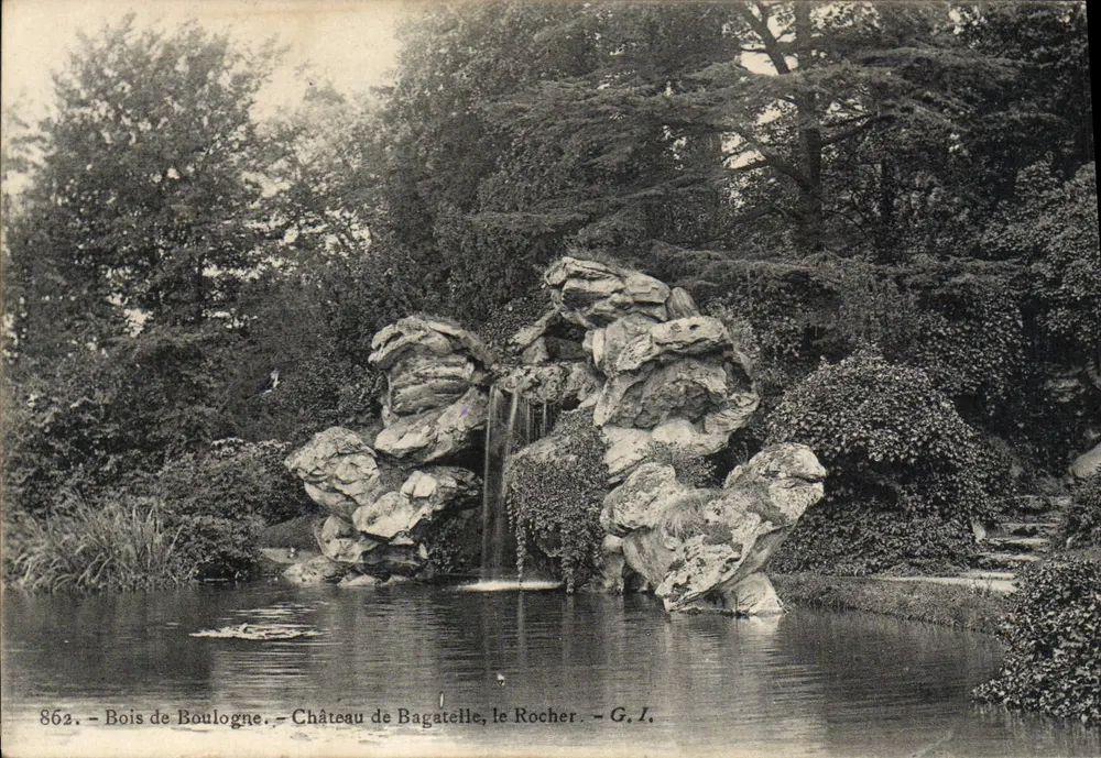 Schloss Bagatelle, der Felsen — Bois de Boulogne — G. J. Nr. 862 - Vorderseite