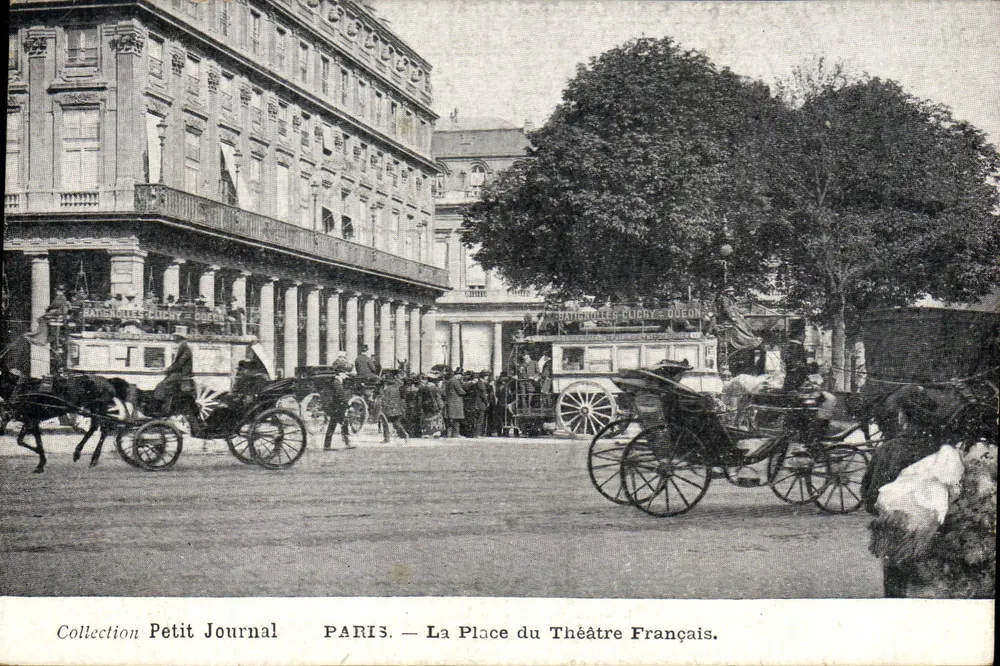 Paris — La Place du Théâtre Français — Collection Petit Journal - Recto