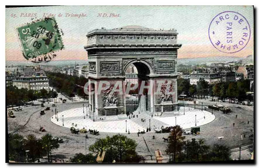 Paris, O Arco do Triunfo — ND. Phot. — n°65 - Frente